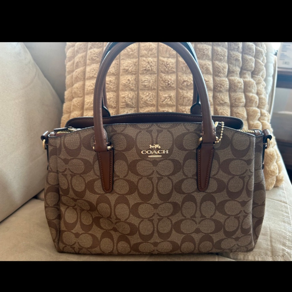 Coach Brown Signature Satchel